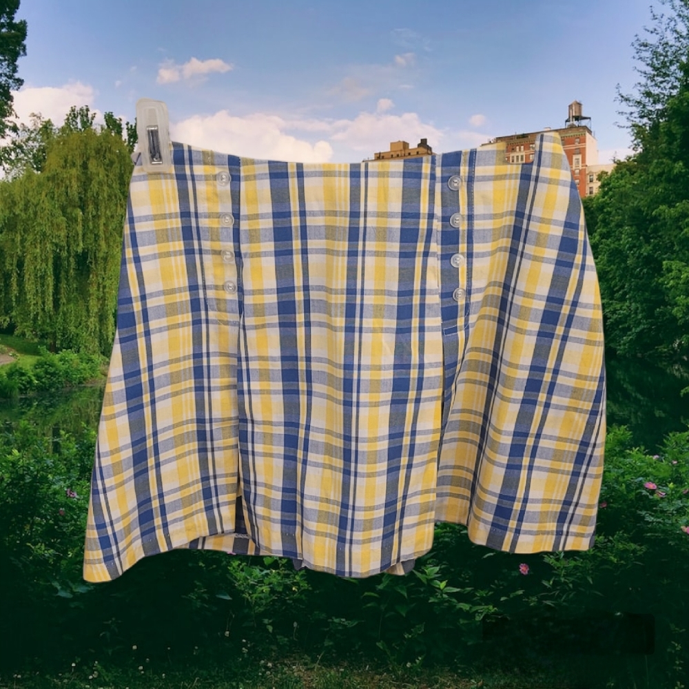 Vintage Preppy Plaid Skort